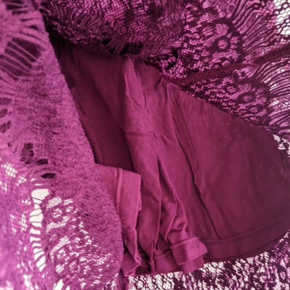 NWT Free People Purple Lace Dress Size S - Picture 4 of 10